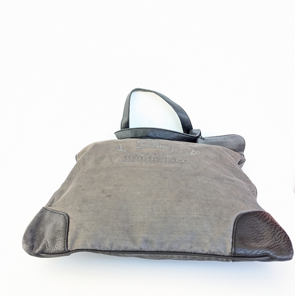 🩶Burberry Gray Logo Canvas Tote Bag - Picture 6 of 16